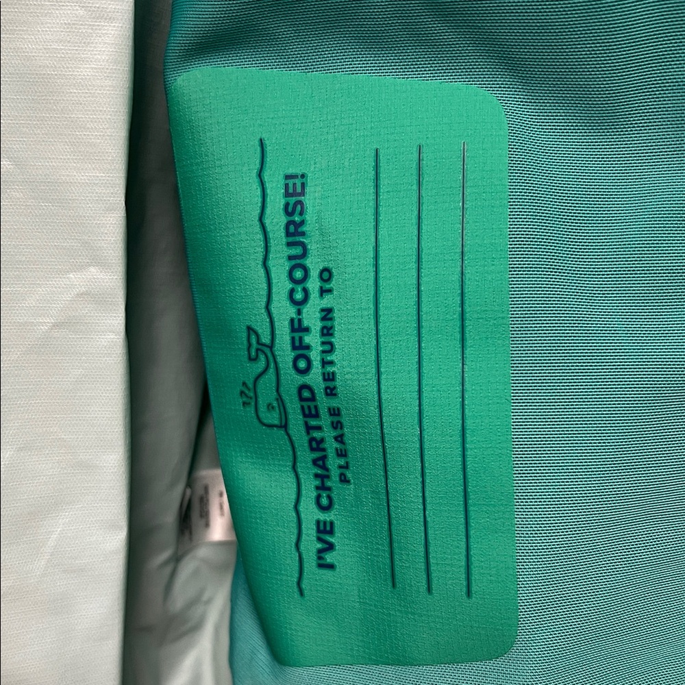 Vineyard Vines Kids Raincoat in Teal - Picture 4 of 5